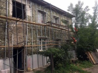 В городе Красноярске при проведении работ по капитальному ремонту фасадов многоквартирных домов используют современную систему утепления