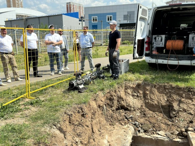 Умная диагностика: робот проверил состояние теплосетей в Красногорске