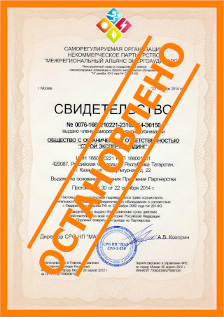 Выдача свидетельства (допуска) саморегулируемой организации в области энергетического обследования (СРО энергоаудиторов)