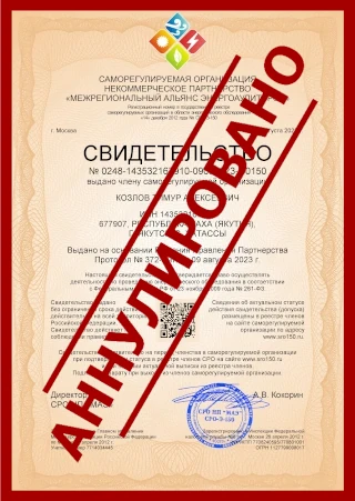 Выдача свидетельства (допуска) саморегулируемой организации в области энергетического обследования (СРО энергоаудиторов)