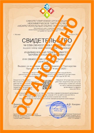 Выдача свидетельства (допуска) саморегулируемой организации в области энергетического обследования (СРО энергоаудиторов)