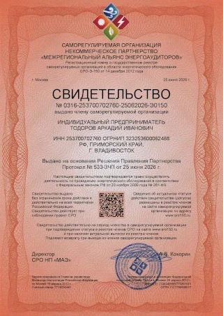 Выдача свидетельства (допуска) саморегулируемой организации в области энергетического обследования (СРО энергоаудиторов)
